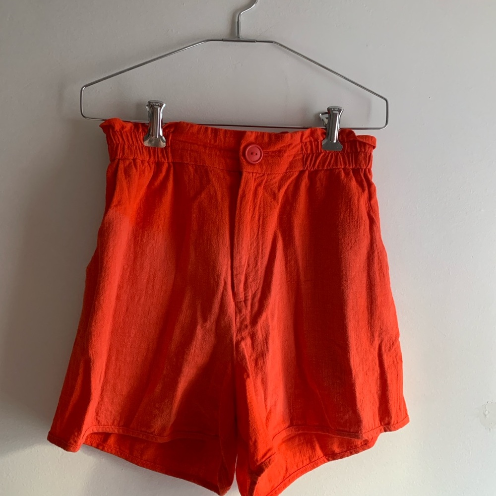 Eve Gravel Vega Shorts in Bright Orange/Red